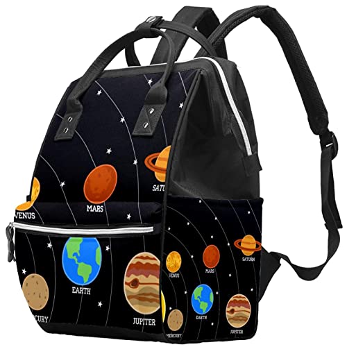 Звездното Небе Космически Планетата Чанти-Тоут за Памперси Раница за Мумии Голямата Голям Чанта за Памперси Пътна Чанта за Грижа за Детето