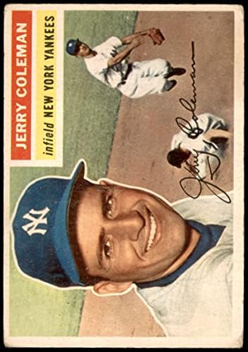 1956 Topps 316 Джери Колман Ню Йорк Янкис (Бейзболна картичка) ДОБРИ Янкис