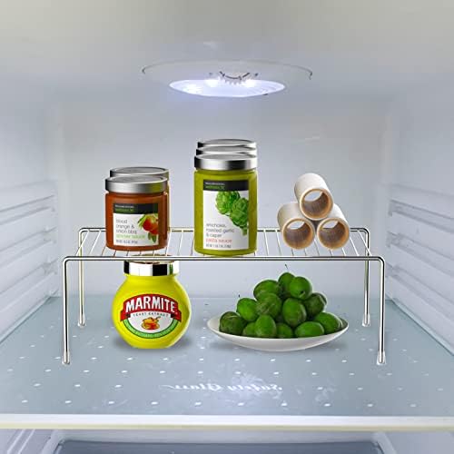 iPEGTOP Комплект от 2 Кухненски Шкафове-Организаторите, Рафт за замразяване на кабинета, Жично Багажник със Среден размер (13 x 9,4 инча) от неръждаема стомана, Спестяващ м