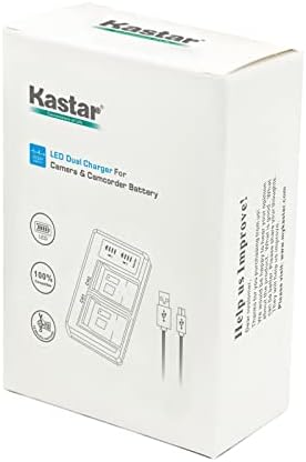 Батерия Kastar 2-Pack NP-180 и USB-зарядно устройство LTD2, съвместими с Minolta MN2K50NV - 2.7 K Quad HD, MN4K25NV - 4K Ultra