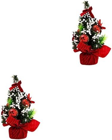 2 елемента Мини-Декорация за Коледната Елха Тенис на декорация за Коледната Вечер на фестивала Подарък декорация (в Червено
