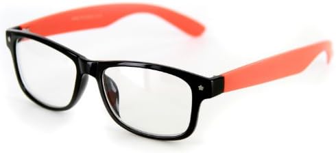 Фалшиви слънчеви очила Wayfarer с прозрачни лещи, Star Burst - Просто за забавление - защита от uv