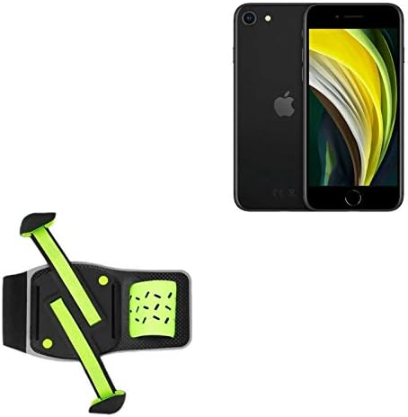 Кобур за Apple iPhone SE (2020 г.) (Кобур от BoxWave) - Превръзка FlexSport, Регулируема превръзка за тренировки и тичане за