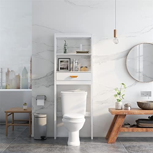 тоалетка за съхранение n /a Бял на цвят с 1 чекмедже и 2 компактни рафтове за баня (Цвят: A, размер: както е показано на