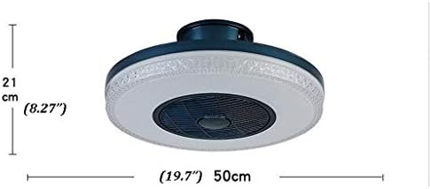 Вентилатор на тавана NEOCHY с Осветление,Вентилатори със Светлината Декоративно Бяло Синьо Потолочное Вентиляторное Осветление за