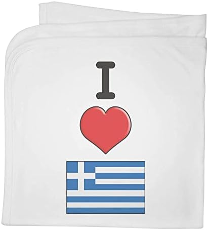 Памучни бебешки одеяла /Шал Аз обичам Гърция (BY00025394)