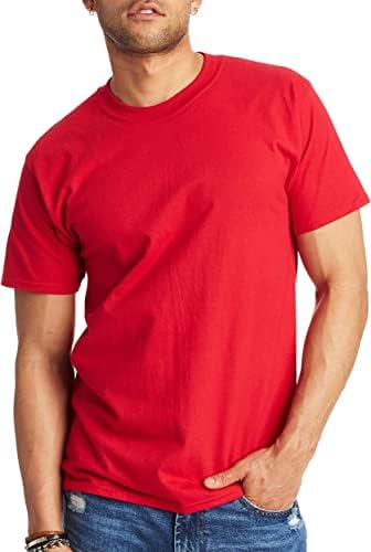 Мъжка тениска Hanes Силен с къс ръкав Value Pack (2) (достъпна във високия размер)