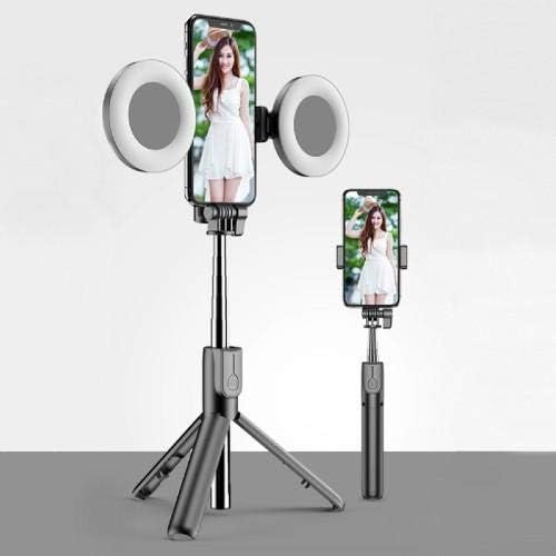 Поставяне и монтиране на BoxWave, съвместими с Oppo Reno 7 Pro - RingLight SelfiePod, Прибиращ се дръжка за селфи-стик с околовръстен