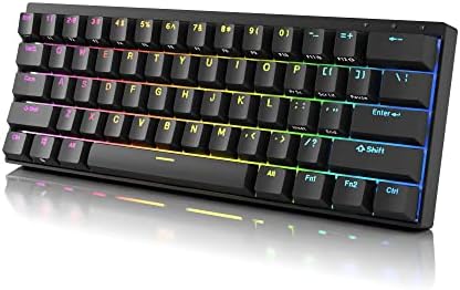 Ръчна детска клавиатура Durgod HK Venus RGB | 60% за Подредбата | Кабелна USB C | Двойни Капачки за комбинации PBT | Череша