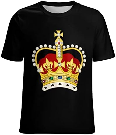 Тениски Crown Jewel0 за Жени, Тениска с кръгло деколте и Къс Ръкав, Графичен Годишният Топ