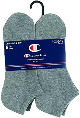 Мъжки Двойни Сухи чорапи Champion, Не абсорбиращи влагата; на Разположение 6, 8 опаковки