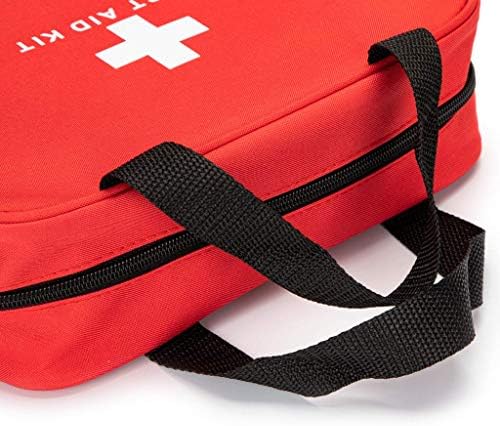 Jipemtra Red чанта за оказване на първа помощ, Празна Пътна Спасение чанта за Спешно Реагиране, Медицинска чанта за Кола, дом, офис,