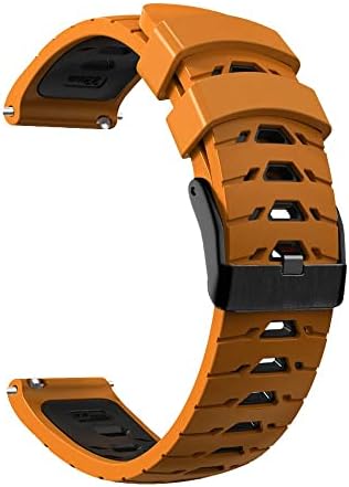 Смарт-каишка SKM 20-22 мм за Garmin Venu SQ/Venu2 Plus, каишки за ръчни часовници Vivoactive 3 4/Forerunner 245, Гривна, силикон колан (Цвят:
