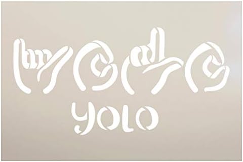 Шаблони американския Жестомимичен език, YOLO от StudioR12 | Ти живееш само веднъж | за многократна употреба Шаблон от Mylar |