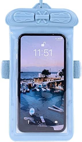Калъф за телефон Vaxson, Съвместим с водоустойчив калъф Lenovo A616 Dry Bag [Без защитно фолио за екрана] Син