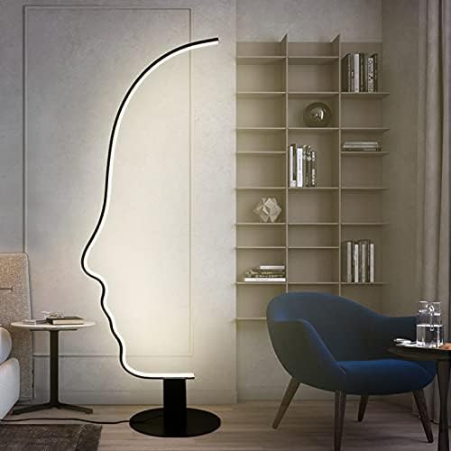 Лампи NEOCHY под лампа Nordic Art Face, Led под лампа с 3 Цветови температури и Плавна регулация на яркостта, с дистанционно управление, за
