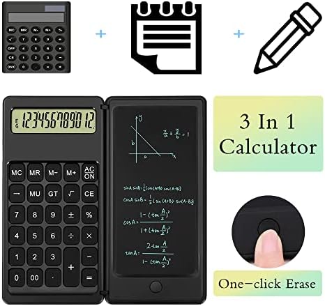 Калкулатор IPepul, настолен калкулатор с екран за писане, по-голям дисплей и тихо дизайн - идеален за студенти и офис работниците