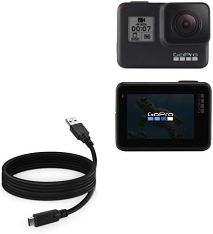 Кабел BoxWave, който е съвместим с GoPro Hero 7 Black (кабел от BoxWave) - DirectSync - USB 3.0 A - USB Type 3.1 на C, кабел за зареждане