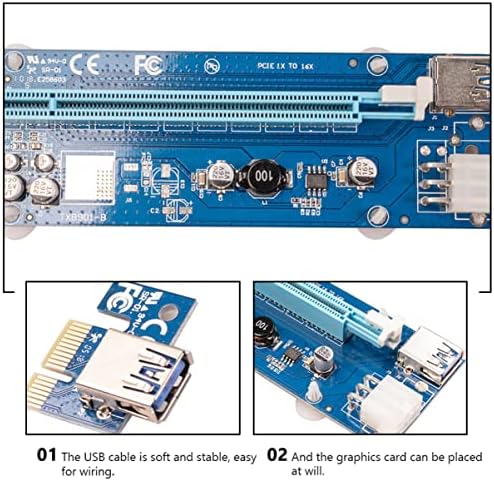 SOLUSTRE удължителен кабел Адаптер 3 комплект - Аксесоари I E удължителен кабел на Компютъра към адаптер Майнинг-pin Express