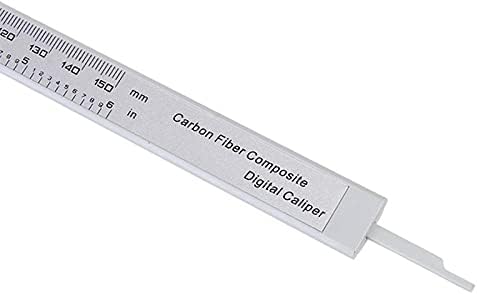 QUUL 150 мм, 6-Инчов LCD ДИСПЛЕЙ Слънчев Цифров Штангенциркуль От Въглеродни Влакна Композитен Измервателен Инструмент
