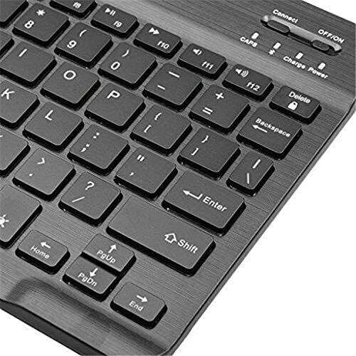 Клавиатурата на BoxWave, съвместима с Motorola Moto G23 - Клавиатура SlimKeys Bluetooth - с подсветка, Преносима клавиатура с удобен подсветка