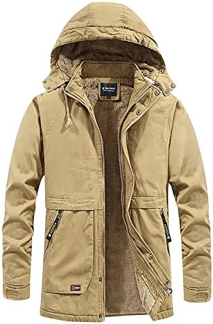 Ymosrh Мъжки палта и якета Стилно Мъжко Зимно Ветрозащитное Однотонное Палто с дълъг ръкав от мека тъкан Shell Jacket