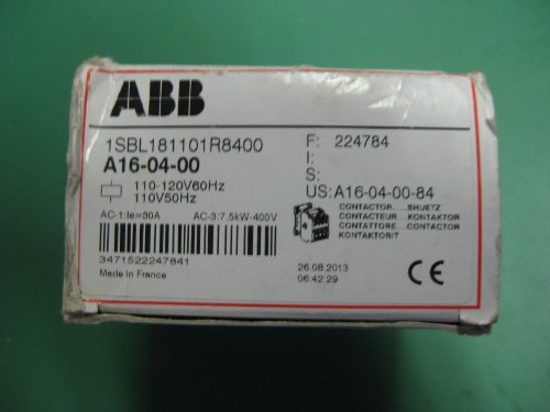 ABB A16 ( ABB А16 )-04-00-84 4P, Контактор, IEC, 120 vac