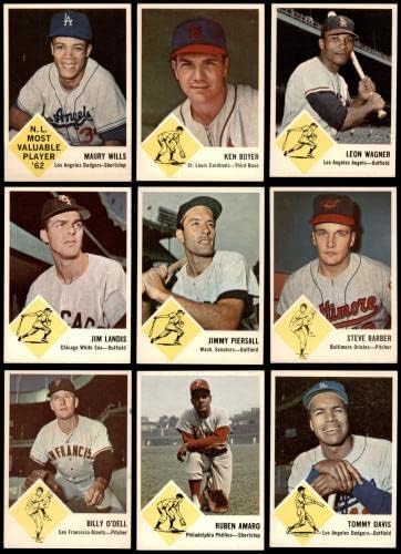 1963 Fleer Baseball Complete Set 7 - NM - Бейзболни комплекти