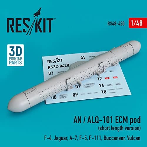 Модул ECM Reskit RS48-0420 1/48 an/ALQ-101 (версия къса дължина) (F-4, Jaguar, A-7, F-5, F-111, Buccaneer, Вулкан) (3D печат)