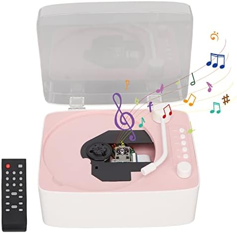 CD-плейър, Говорител HiFi Sound Поддържа Музикален плейър AUX USB CD-радио с Дистанционно Управление, Прахоустойчив Калъф за Дома, Подаръци за Деца
