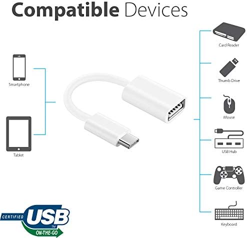 Адаптер за USB OTG-C 3.0, съвместим с вашия LG 38WK95C-W, осигурява бърз, доказан и многофункционално използване на функции като например клавиатури,