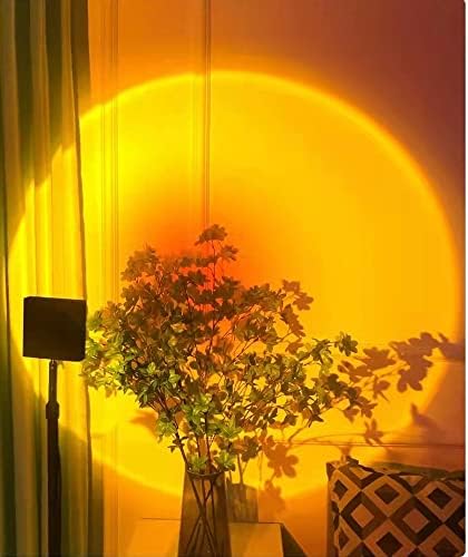Лампа Streamlet Sunset, 16 Цвята Проекционная Лампа Sunset с дистанционно управление, Многоцветен лека нощ за Празнична украса