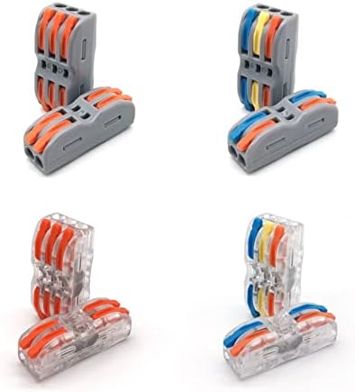 Cable конектори SHUBIAO Mini Fast Тел Универсален Компактен Съединител за кабели с пружинным съединение, Вставная клеммная актуално