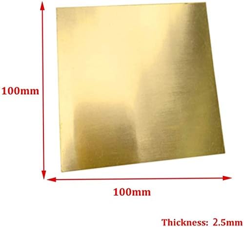 NIANXINN 100 mm x 100 mm Мед Cu Метален лист Месинг Метален лист, широко използвани при проектирането на продукта, на Чист