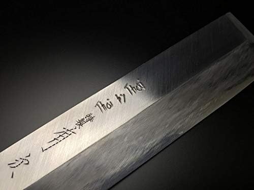 Японски поварской Нож ARITSUGU Kamausuba от Синя Стомана 195 мм 7,67 В Обвивка С гравирани с Името на