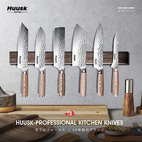 Японски нож Huusk 8-инчов Поварской Нож Професионален Кухненски Нож за Ръчно Коване от Високо са Станали Остри Японски Поварские