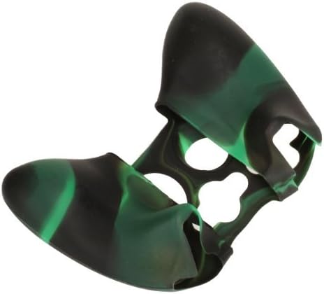 Защитен калъф Blabroge от Мека силиконова кожа за гейминг контролер за XBOX 360 (Зелен-черен)
