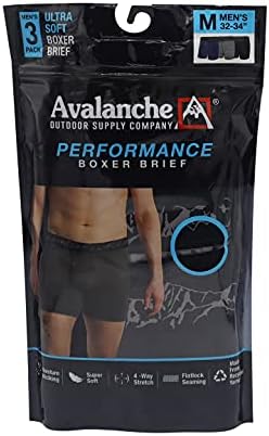 Мъжки Слипове-Боксерки Avalanche Performance, Абсорбиращи Влагата, Сверхмягкие, 3 опаковки