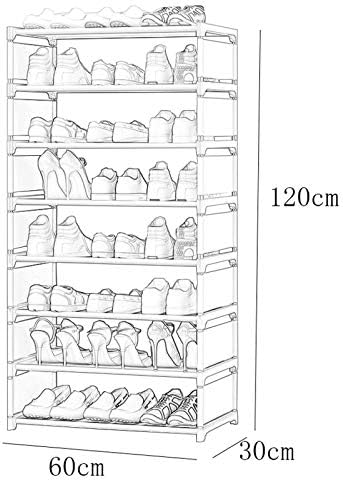 Рафтове за обувки ZEELYDE, Спестяващ място Метален 4-нива/6 нива/8 нива, Прахоустойчив За съхранение В Общата всекидневна Happy