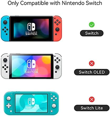 Защитен калъф GeekShare за Switch, Мек Тънък калъф от TPU, Съвместим с конзола Nintendo Switch и Joy-Con (Grape Бъни)