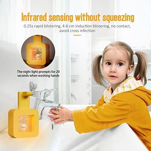 Автоматично дозиране система сапун, Детска Акумулаторна Пенящийся Безконтактен Опаковка Сапун, Пенящийся Безконтактен Опаковка Сапун за ръце с Красиви Еднорози,