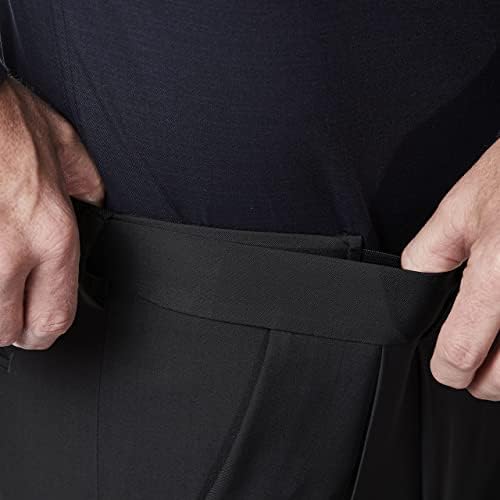 Мъжки панталони Haggar Премиум комфорт на Класическия намаляване С гънки Отпред, размери Reg. и Big & Tall