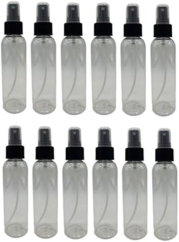 Natural Farms 4 грама Прозрачни бутилки Cosmo, които НЕ съдържат BPA - 12 Опаковки на Празни контейнери за Еднократна употреба - Етерични масла - За коса - Ароматерапия | Черни оп?