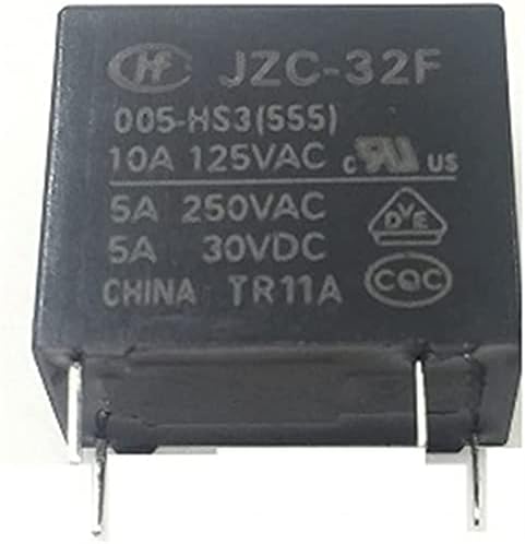 Реле CHANWA 5 бр./лот Силови релета JZC-32F-005-HS3 JZC-32F-012-HS3 JZC-32F-024-HS3 Реле HF32F 5A 250VAC 4PIN (Размер: JZC-32F-024-HS3)