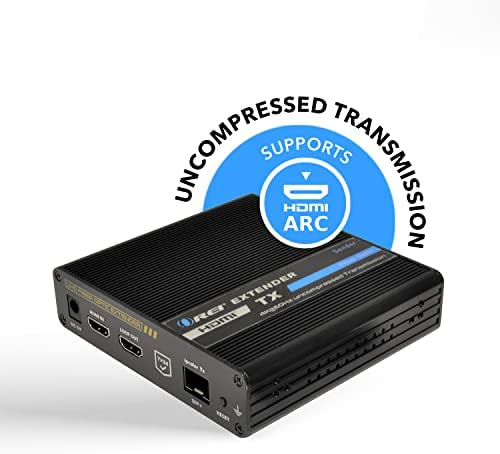 Удължител OREI 4K, HDMI Balun, предавател само по оптоволоконному кабел UltraHD 4K при 60 Hz 4: 4: 4 DR, поддържа CEC, ARC и IR, RS-232