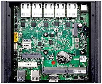 Мини pc InuoMicro без вентилатор Intel Celeron J4105 1,5 Ghz, мини настолен компютър с 5 локални мрежи за изграждане на защитна стена на домашния офис, индустриален КОМПЮТЪР G4105L5 Linux (8