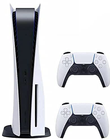 Дискова версия на Playstation 5 за конзолата PS5 - Допълнителен контролер, 4K-TV Игри, 16 GB оперативна памет GDDR6, 8K изход, Wi-Fi, 6.