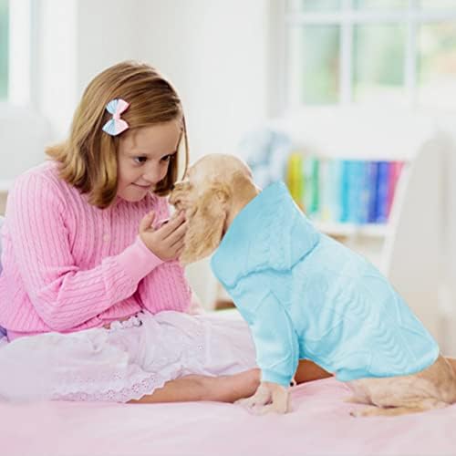 Пуловер за кучета meioro Меки и Топли Дрехи за Кучета, Зимна Риза за домашни любимци, Блузи с качулка, за кучета с цип, Подходящ за малки