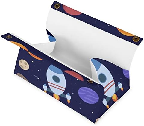 Кутия за Салфетки Rocket Planet на Кутията Декоративен Държач За Кърпички Хартия Калъф Диспенсер за Домашния Офис, Автомобил