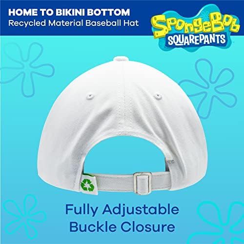 Concept One Папина Шапка Spongebob Squarepants, Памучен бейзболна шапка за възрастни с Извити Полета